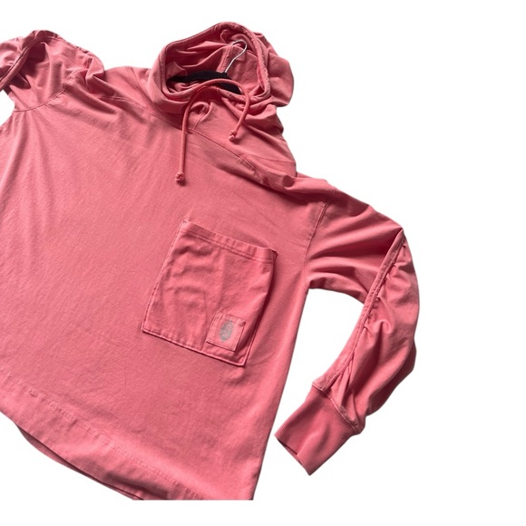 Free People Movement Hot Shot Women's Pink hibiscus Hoodie Size Small - Picture 7 of 11